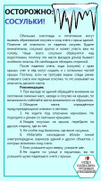 «Осторожно, сосульки! Осторожно: сход снега с крыши» «Осторожно, сосульки! Осторожно: сход снега с крыши».